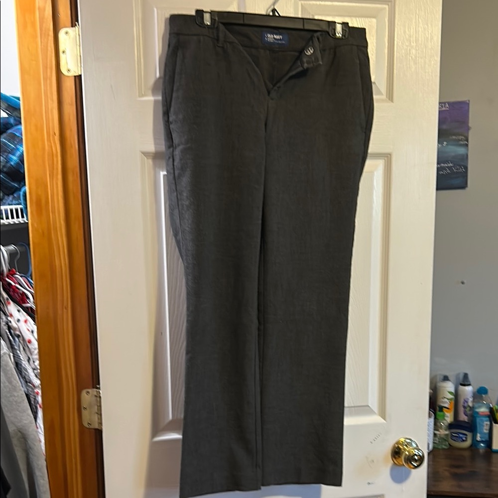 Old Navy Harper Gray Straight-Leg Pants